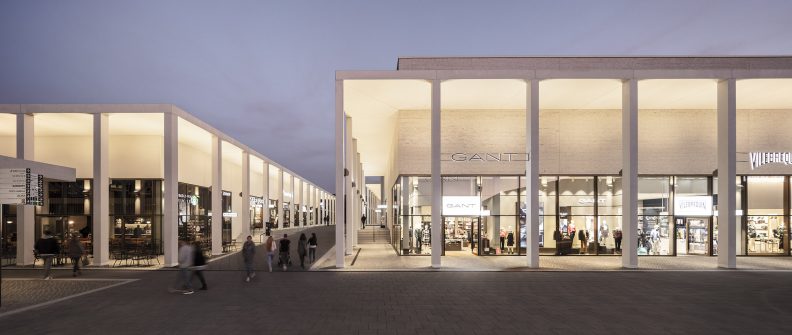 Gaenslen &amp; Völter-Areal Visualisierung Ladenstraße mit Kolonnaden