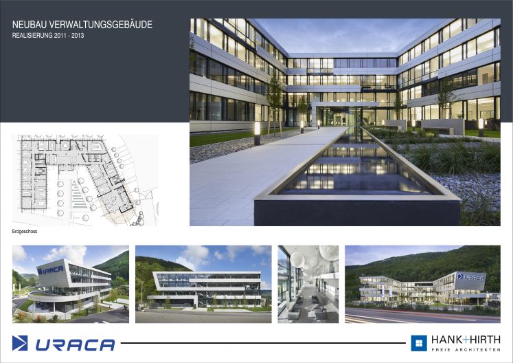 URACA Bilder Neubau u-förmiges Verwaltungsgebäude