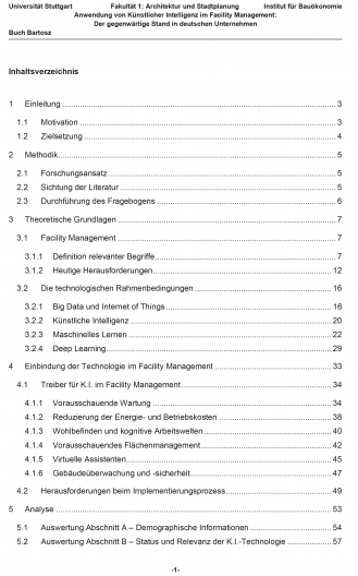 Inhaltsverzeichnis Teil 1