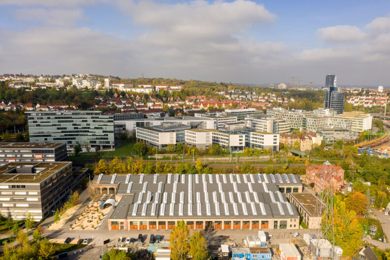 Überflugaußenperspektive Wagenhallen Stuttgart