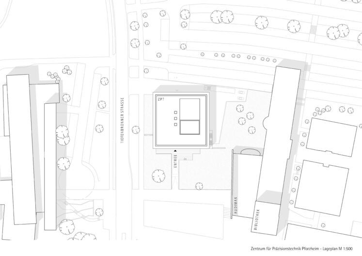 Lageplan Zentrum für Präzisionstechnik Pforzheim