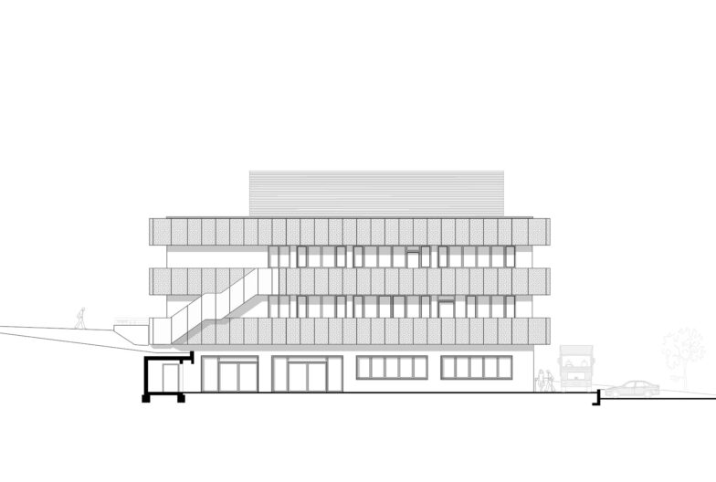 Ansicht Ost Zentrum für Präzisionstechnik Pforzheim