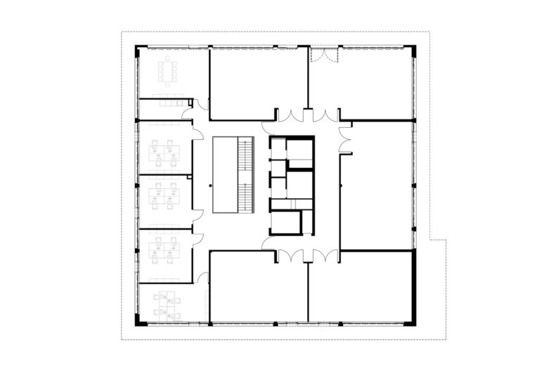 Grundriss 1.OG Zentrum für Präzisionstechnik Pforzheim