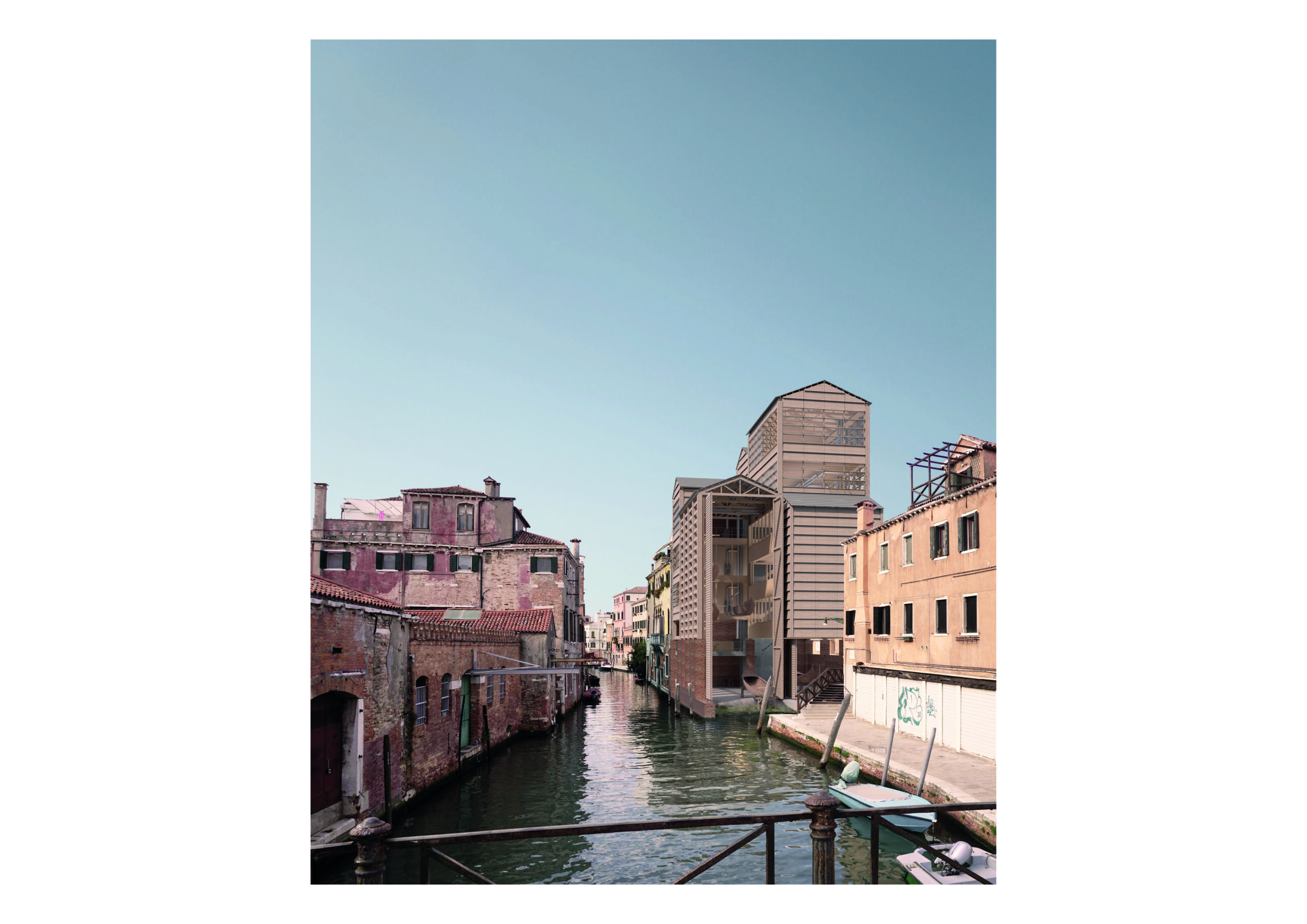 Außenperspektive Super Squero - Eine Bootswerft für Venedig